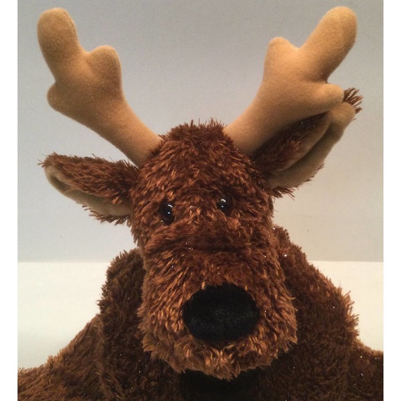 Hallmark Rodney Reindeer Jingle Bell Collar Plush Stuffed Animal 12" Sparkle - Picture 1 of 6